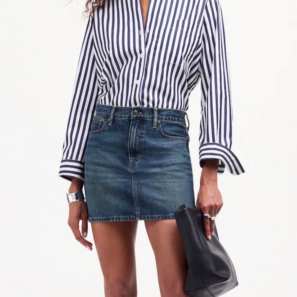 Madewell Denim Mini Skirt in Karney Wash
